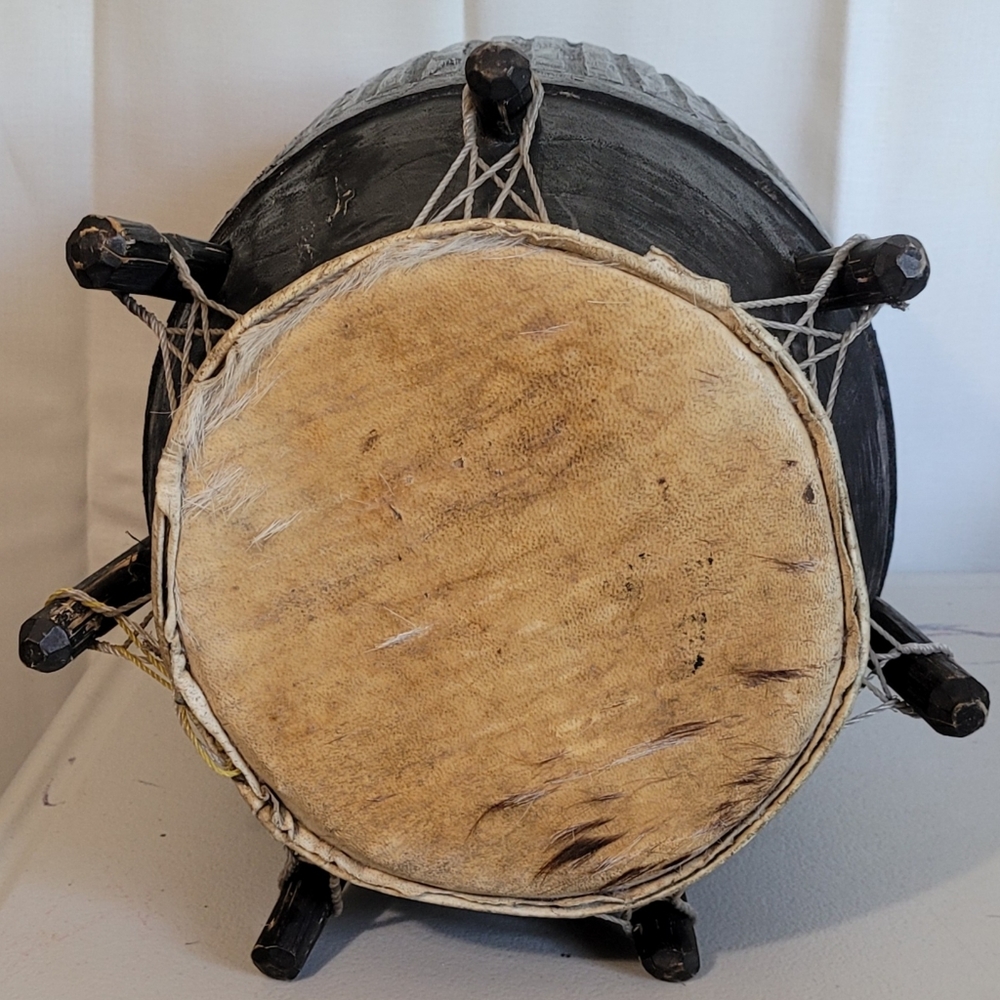 HANDMADE GENUINE Apentemma African Peg Drum